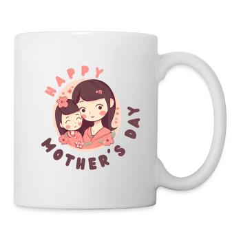 Joyeuses fleurs de la fête des mères - Mug blanc - blanc - Droite