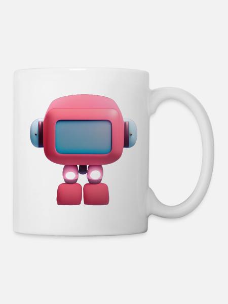 Kleiner Roboter - Tasse - Weiß