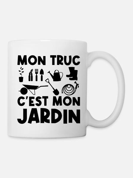 Mon truc c'est mon jardin - Mug blanc - blanc