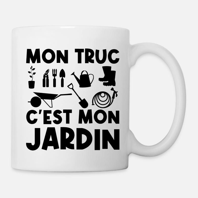 Mon truc c'est mon jardin - Mug blanc - blanc