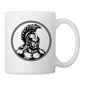 Muscles de gladiateurs guerriers spartiates - Mug blanc - blanc - Droite