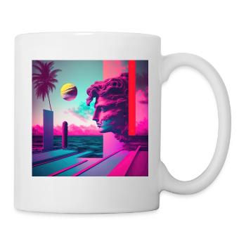 Eine Vaporwave Erkundung von Nostalgie & Ästhetik - Tasse - Weiß - Rechts