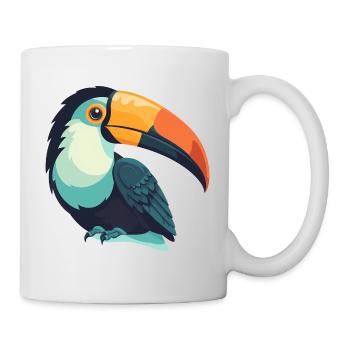 colorful toucan - Mug - white - Right