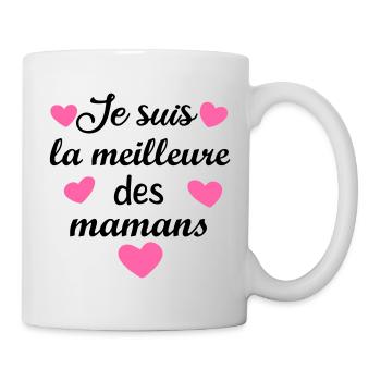 la meilleure des mamans, cadeau fête des mères - Mug blanc - blanc - Droite