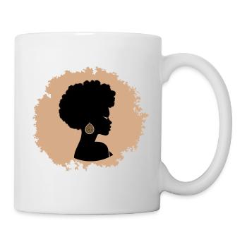 Afrikanische Frau - Tasse - Weiß - Rechts
