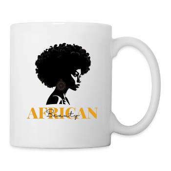Beauté africaine - Mug blanc - blanc - Droite