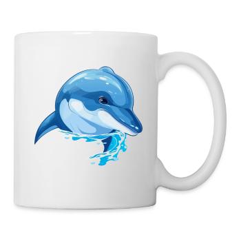 Beautiful dolphin design - Mug - white - Right