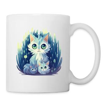 Cute cats family - Mug - white - Right