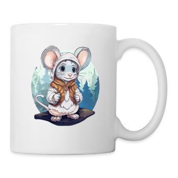 Little cute wandering mouse - Mug - white - Right