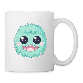 Kuschelig weiches Monster - Tasse - Weiß - Rechts