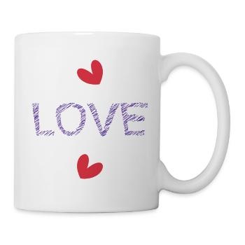 LIEBE. PAAR. ICH HABE GERADE GEHEIRATET. Junggesellinnenabschied. HEILIGER VALENTINSTAG. - Tasse - Weiß - Rechts