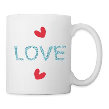 LIEBE. ICH HABE GERADE GEHEIRATET. Junggesellinnenabschied. HEILIGER VALENTINSTAG. PAAR. - Tasse - Weiß - Rechts
