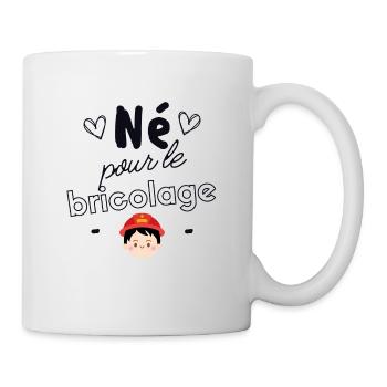 Né pour le bricolage - Mug blanc - blanc - Droite
