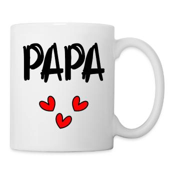 VATERTAG. ALLES GUTE ZUM GEBURTSTAG, PAPA. PAPA. ALLES GUTE ZUM GEBURTSTAG! - Tasse - Weiß - Rechts