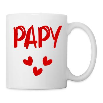 PAPA. VATERTAG. ALLES GUTE ZUM GEBURTSTAG, PAPA. ALLES GUTE ZUM GEBURTSTAG! - Tasse - Weiß - Rechts