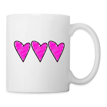 Symbole du cœur Amour - Mug blanc - blanc - Droite