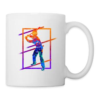Baseball Joueur De Baseball Joueur Vintage Coloré - Mug blanc - blanc - Droite