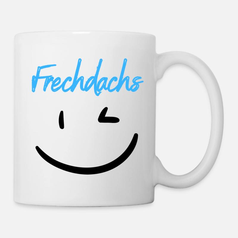 Frechdachs blau - Tasse - Weiß