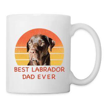 Best Labrador Dad Ever Retro Style - Mug - white - Right