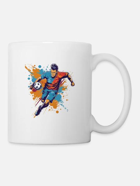 Soccer Player - Tasse - Weiß