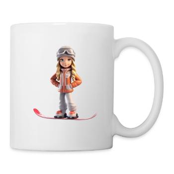 Snowboard Girl - Mug - white - Right