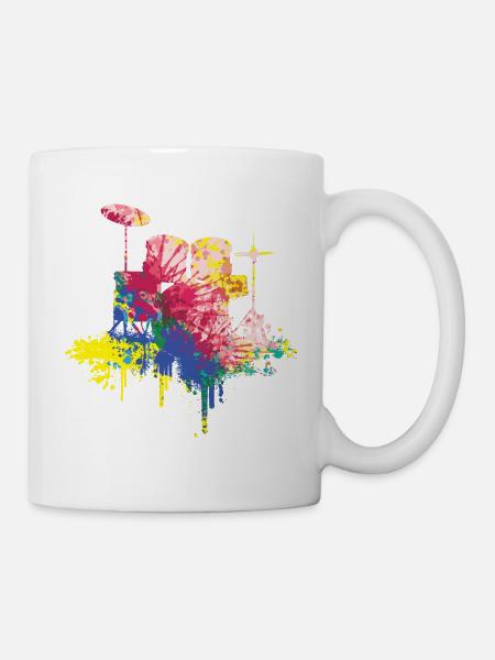 Schlagzeuger - Tasse - Weiß