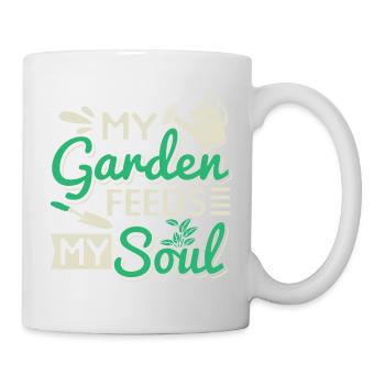 Mein Garten nährt meine Seele - Tasse - Weiß - Rechts