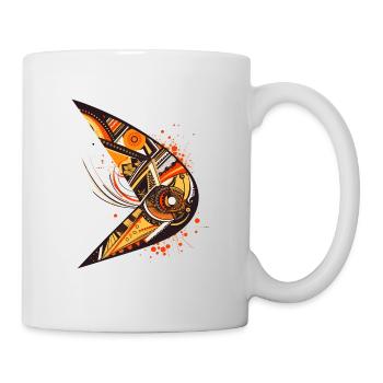 Australian boomerang with ethnic pattern - Mug - white - Right
