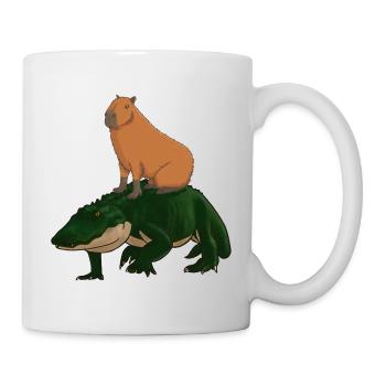 Capybara Alligator - Mug blanc - blanc - Droite