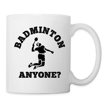 Badminton - Tasse - Weiß - Rechts