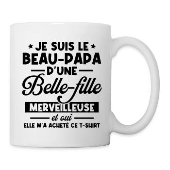 Beau-papa d'une belle-fille merveilleuse - Mug blanc - blanc - Droite
