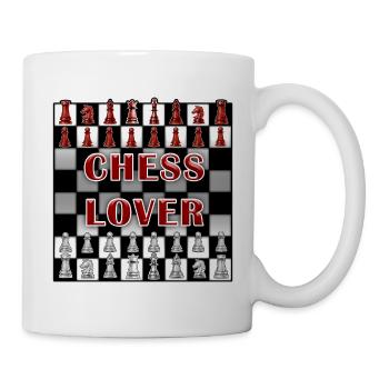 Chess on the chessboard - Mug - white - Right