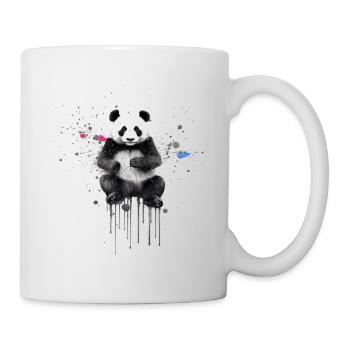 Graffiti de panda mignon - Mug blanc - blanc - Droite