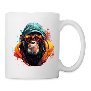 Cool chimp streetwear outfit urban style - Tasse - Weiß - Rechts
