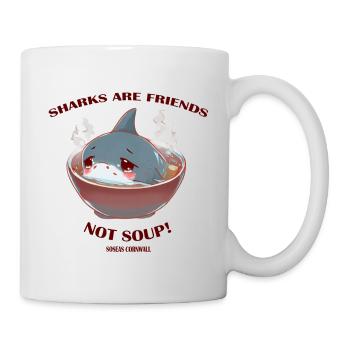 Sharks are Friends, Not Soup! - Mug - white - Right