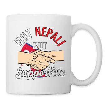 Pas népalais mais un voyageur de campagne favorable Népal - Mug blanc - blanc - Droite