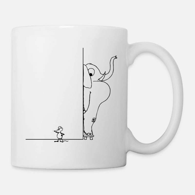 An elephant in the room - Tasse - Weiß