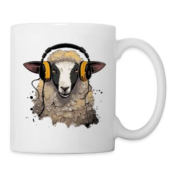 Beki das audiophile Schaf - Tasse - Weiß - Rechts
