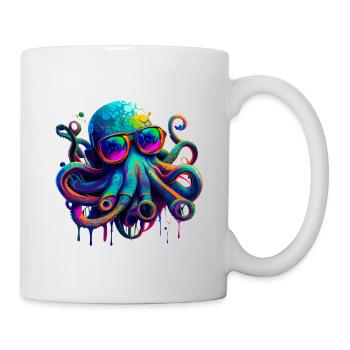 Octopus illustration - Mug - white - Right