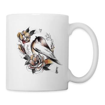 Vogel - Tasse - Weiß - Rechts