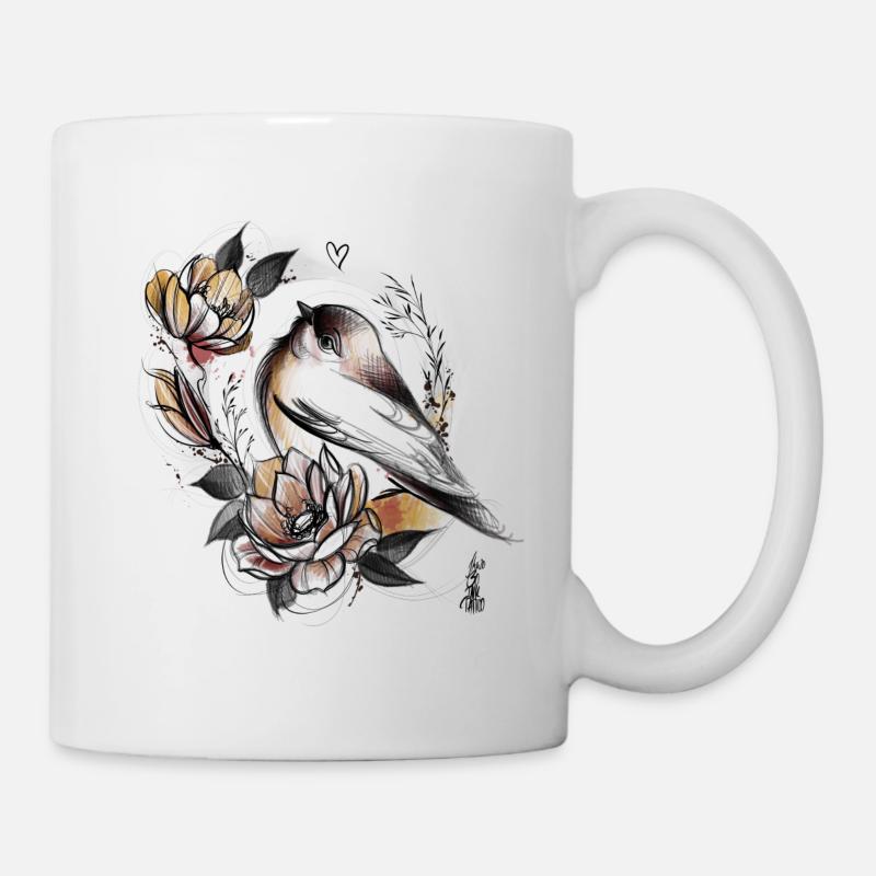 Vogel - Tasse - Weiß