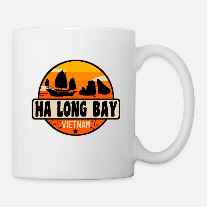 Baie d’Ha Long, Vietnam - Mug blanc - blanc