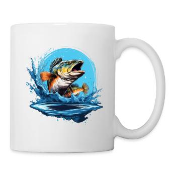 Pêche Pêche Pêche Poisson Carpe Pêche en plein air - Mug blanc - blanc - Droite