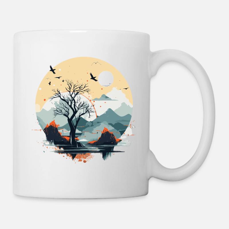 Montagne, Paysage, Nature - Mug blanc - blanc