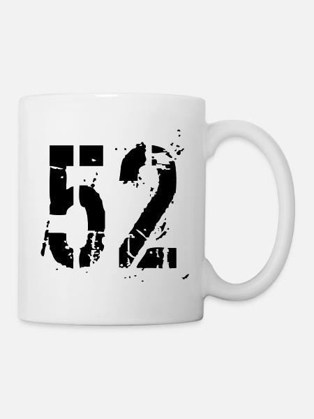 Nummer 52 - Tasse - Weiß