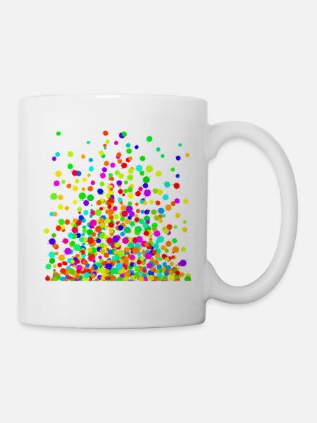 Splish Splash Colors - Tasse - Weiß