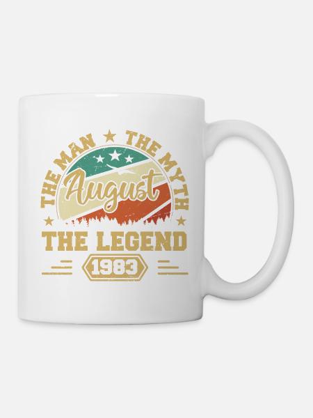 Légendaire depuis août 1983 Millésime 1983 août - Mug blanc - blanc