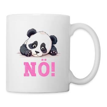 Nö Einfach Nö No Nein Panda Bär Lustig Spruch Pink - Tasse - Weiß - Rechts