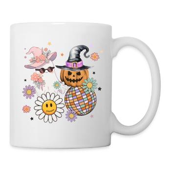 Halloween Retro Vintage Groovy - Mug blanc - blanc - Droite