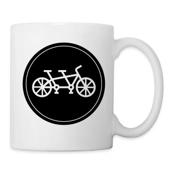 Bicycle tandem - Mug - white - Right